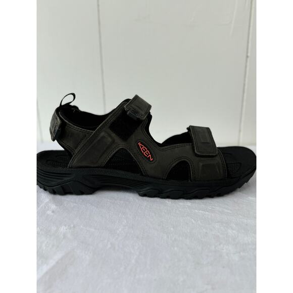 Men's Keen Targhee iii Grey and Black Open Toe Hiking Sandal, Size 14 - Picture 9 of 9